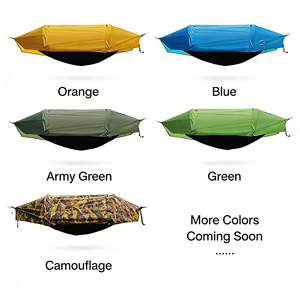 <span class=keywords><strong>Hamac</strong></span> renforcé avec points de tension renforcés, nylon triple couture et filet à fermeture éclair robuste pour une utilisation à long terme - Product Image 3