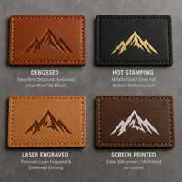 Patch en cuir gaufré personnalisé, patch en cuir PU personnalisé, étiquettes débossées pour sacs, bagages, vente en gros de sacs à main et sacs à dos