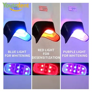 Youtodent collegato denti sbiancamento luce macchina 8 LED 55W USA/EU carica tre colori lampada portatile fornitura dentale - Product Image 6