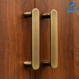 Jiehao Brass Cabinet <b>Handle</b> Bar Brushed <b>Copper</b> Scandinavian Style For Cabinet Doors Durable Modular Installation - Product Image 5