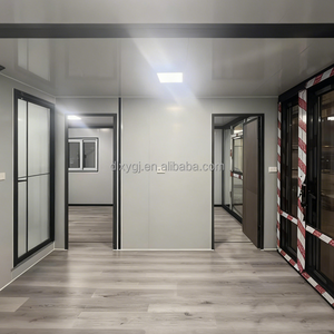 Maison modulaire de luxe à double aile extensible, conteneur préfabriqué pliable 20ft 40ft, 3 chambres, pour jardin ou ADU - Product Image 4