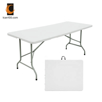 Meilleur prix pour table de jardin pliante, table pliante blanche pour balcon, table pliante de valise pour extérieur