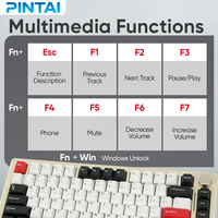 Clavier mécanique à 82 touches en stock en usine Clavier de jeu sans fil à 3 modes Clavier mécanique rétroéclairé par LED pour joueur