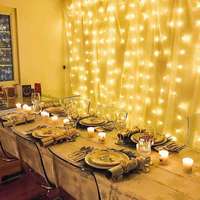 Wanddekoration Fenster Vorhang Zeichenlicht wasserdicht Weihnachten Hochzeit Party Kupferdraht Märchenlicht USB-Aufladung Indoor 50 3 M