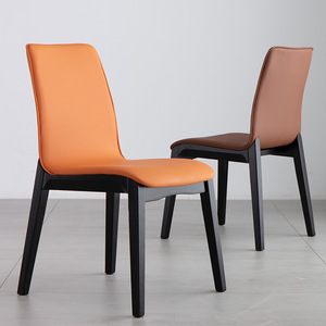Italian <b>Dining</b> <b>Chair</b> Upholstered Soft Seat Modern Minimalist Design For Home Living Room Desk <b>Chair</b> Furniture - Product Image 3