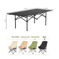 Ensemble de table et chaises pliantes en métal pour l'extérieur, moderne, portable, 4 places, écologique, convertible pour la maison, le jardin, le camping, les barbecues