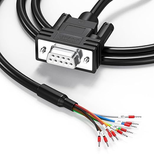 DB9 Serial Cable RS232/RS485/RS422 Extension Cable with Braid Shielding and PVC Jacket for Computer Use