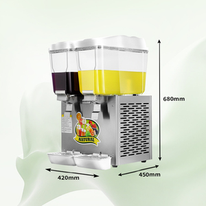 <span class=keywords><strong>Distributeur</strong></span> de boissons réfrigérées à grande capacité en acier inoxydable à 3 réservoirs <span class=keywords><strong>Distributeur</strong></span> automatique de jus de fruits commercial - Product Image 5