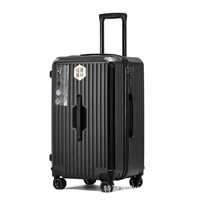 Nouvel arrivage Bagage à main en aluminium de haute qualité avec serrures TSA Valise spinner coque rigide en métal tendance et cool