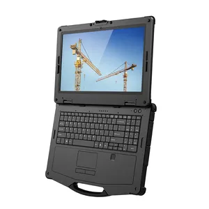 15.6 inç dizüstü bilgisayar kilim 16gb Ssd 1tb isteğe bağlı I7 I5 sağlam dizüstü iş için kablosuz IPS Quad Core Toughbook