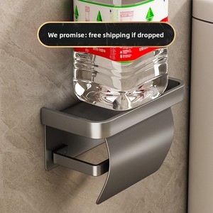 Bathroom Waterproof Mobile Phone Storage Rack Paper Towel Tissue <b>Box</b> <b>Roll</b> Holder Toilet Paper Holder Cleaning Brushes Product - Product Image 3