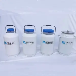 High quality YDS-10 liquid nitrogen tank with canisters for cryogenic storage biological materials