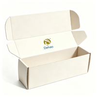 Boîte d'expédition en carton écologique avec logo personnalisé, finition mate et doublure en éponge pour l'emballage de vêtements, cadeaux et e-commerce
