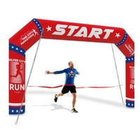 Arche gonflable personnalisée en PVC/tissu Oxford, étanche, design durable, pour événements sportifs, lignes de départ/arrivée, scellée à l'air.