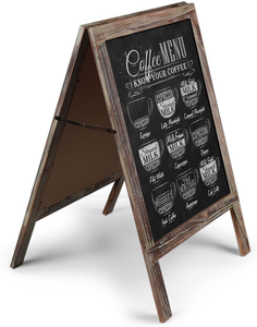 <span class=keywords><strong>Pizarra</strong></span> de Madera Moderna Independiente, Marco para Mensajes de Calle, Diseño Plegable Ecológico para Bodas - Product Image 5