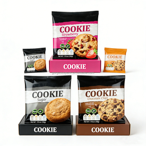 Customized Design Clear Transparent Disposable Food Grade Back Seal Bag Pillow Pouch For Delicious Cookie Snack Packaging Bag - Product Image 4