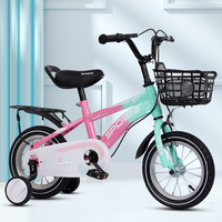 Vélo pour enfants léger à vitesse unique et hauteur réglable avec roues d'apprentissage, stable et sûr pour les garçons et les filles, idéal pour les jeux quotidiens en extérieur