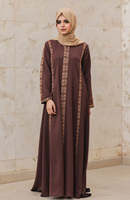 Nouvelles robes islamiques traditionnelles noires magnifiques de Dubaï pour femmes, Abaya d'Arabie Saoudite, Abaya de Dubaï, vêtements musulmans, vêtements du Golfe.