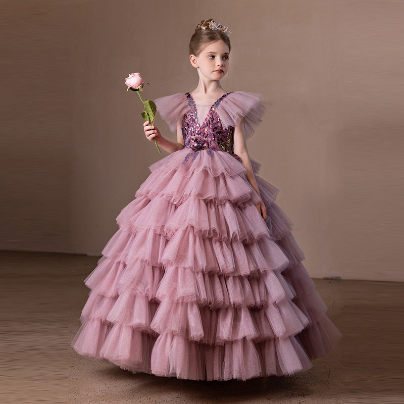 Ball Gown Flower Girl Dresses Ballerina Style Lavender Flower Girl