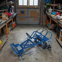 HANBON-Ensemble complet d'accessoires de karting à quatre roues pour moto, essieu arrière de direction en acier, suspension, frein à disque, 168CC modifié