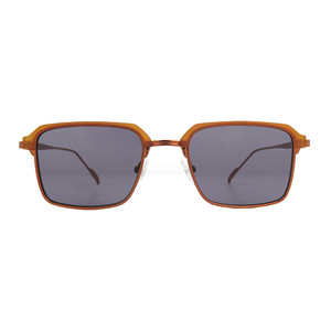 Gafas de Sol Retro con Protección UV, Montura Cuadrada, Lentes Degradadas, Estilo Viaje, Logotipo Impreso, para Hombre y Mujer - Product Image 4