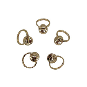Rongsheng <b>Phone</b> Case <b>Ring</b> Decoration Pure Copper 7.6x12mm Circle Shape Lanyard Accessory - Product Image 1