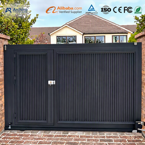 <span class=keywords><strong>Portail</strong></span> de cour <span class=keywords><strong>motorisé</strong></span> haut de gamme en alliage d'aluminium pour projet immobilier résidentiel avec certification, barrière en vrac - Product Image 1