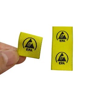 ESD Anti static EPA Warnschild Stickerei Stoff kleben Reinraum Kleidung Etikett Zubehör