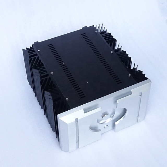 BRZHIFI Audio Cnc Precision Machining Aluminum Case Diy Custom Amplifier Chassis Hifi Audio Enclosure Box