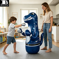 Sac de frappe gonflable écologique pour enfants, sac de boxe dinosaure autoportant pour tout-petits, idéal pour le fitness