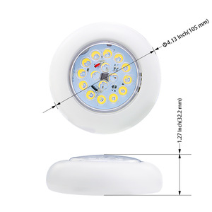 ไฟ LED ฝังเพดาน 12VDC สีขาวเย็น IP65 อะลูมิเนียมอะคริลิค สำหรับเรือ RV ไฟภายใน - Product Image 2