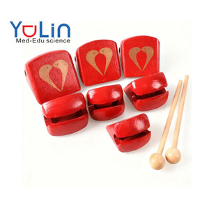 ไม้สังลมไม้สำหรับชาวพุทธปลา7ชิ้นพร้อมอุปกรณ์เสริมสำหรับกลองและเครื่องเคาะ - Product Image 1