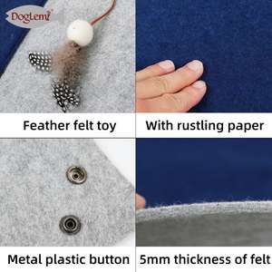 DIY Designer <span class=keywords><strong>Cat</strong></span> Tunnel Modische abnehmbare Filz <span class=keywords><strong>Pet</strong></span> Cave Bett für Kleintiere für den Winter-und Sommer gebrauch - Product Image 5