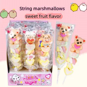 28 Gramm Cartoon Netzwerk Promi kreative Tierform Stick Lutscher Kinder Snacks Boxed Candy Großhandel Marshmallows