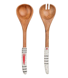 Cubiertos hechos a mano con mango de diseñador, juego de cubiertos de madera Popular Natural, accesorios de cocina para el hogar, uso múltiple - Product Image 3