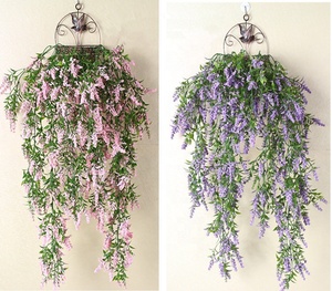 A-3147 <span class=keywords><strong>Flores</strong></span> <span class=keywords><strong>Artificiales</strong></span> de <span class=keywords><strong>Lavanda</strong></span> de Plástico para Colgar en la Pared de 80 cm para Decoración - Product Image 4
