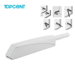 Topcent grey đẩy để mở hệ thống cửa nhựa tủ Buff cửa mềm đóng van điều tiết