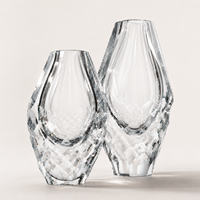 Ensemble de vases de table en cristal facetté faits à la main avec fonction hydroponique pour mariage et décoration intérieure