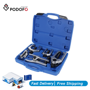 Podofo Kit d'outils pour véhicules 5 pièces : Séparateur de rotule, Extracteur de bras de suspension inférieur et de bras Pitman, Extracteur d'embout de biellette de direction, Kit de démontage - Product Image 1