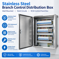 Boîte de distribution murale complète en acier inoxydable pour contrôle des circuits multiples, coffret de commande MCB