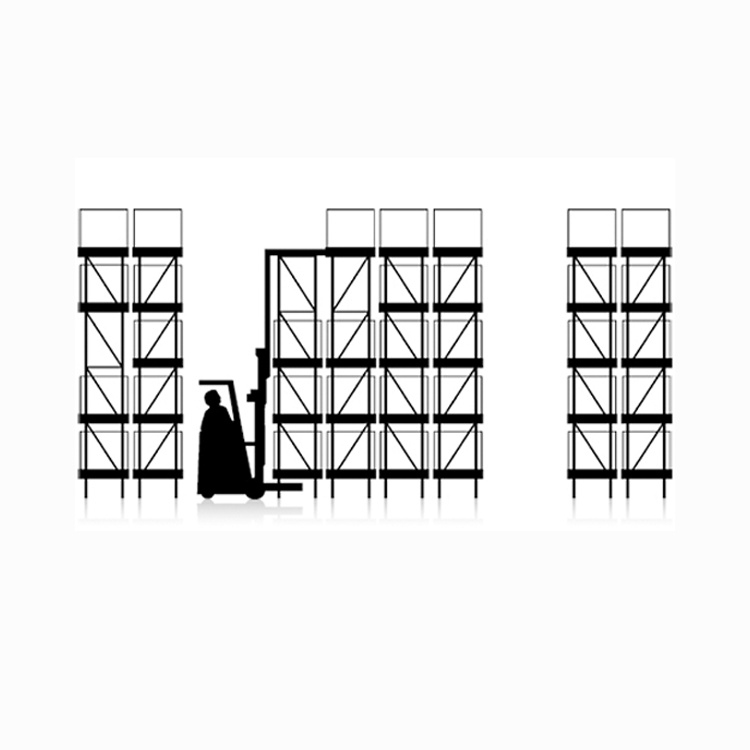2 Deeps Racking system for warehouse pallet storage and material handling for containers