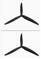 Hélice HQ15x7x3 à 3 pales HQProp MacroQuad en fibre de verre et nylon noire pour drone, 1 CW + 1 CCW, pièces de drone multirotor, levage lourd