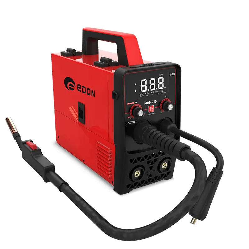 EDON MIG-215 газовый сварочный аппарат для сварки CO2 MIG 4 в 1 3 в 1 MAG MMA MIG сварочный аппарат