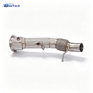 ท่อดาวน์ไปป์สแตนเลส 304 สำหรับ BMW 528i F10 F11 N20 2.0L Turbo ชุดอัพเกรดท่อไอเสียแบบไหลสูง พร้อมแผ่นกันความร้อน - Product Image 1