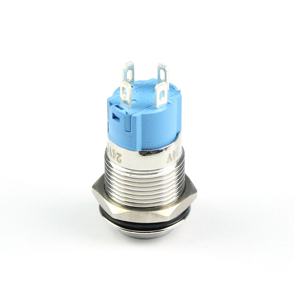 Custom 12MM 4Pin ON-OFF Metal Push Button Switch Waterproof High Button Push Button Electrical Switch with Power LED