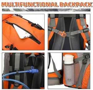 Free Sample LHiking <b>Backpack</b> <b>Waterproof</b> Camping <b>Backpack</b> with Rain Cover Large Lightweight <b>Backpack</b> Daypack for Travel - Product Image 3