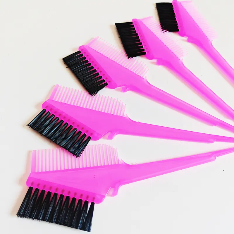 Vente directe d'usine en gros et personnalisation peigne à cheveux soins des cheveux outils de coiffure peigne à dents larges en plastique forme personnalisée