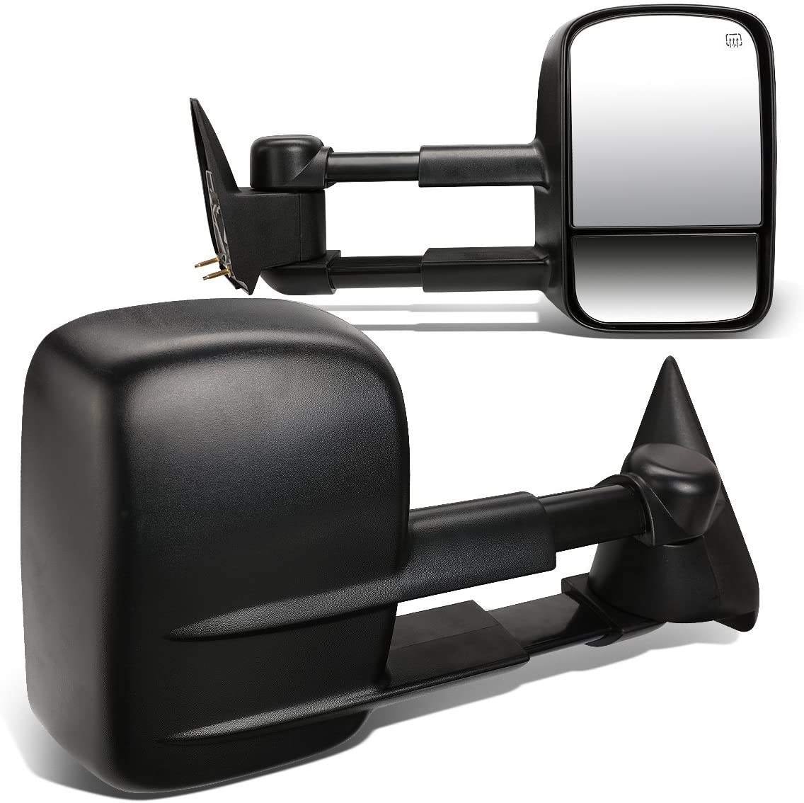AUCERAMIC - 2 Tapas Cromadas De Mitad De Espejo Compatibles Con Chevy Silverado 1500 2500 3500