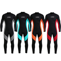 Combinaison de plongée intégrale en néoprène 3 mm avec logo personnalisé pour hommes, respirante, pour la natation, le surf, la plongée avec tuba, la plongée, combinaison de plongée pour adultes