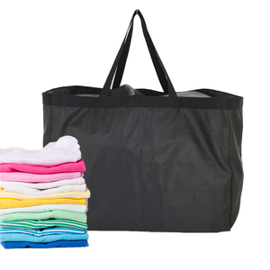 Bolsa de lavandería Tamaño cuadrado Cierre de cordón superior Tamaño grande 20 "x 15" x 14" - Product Image 1